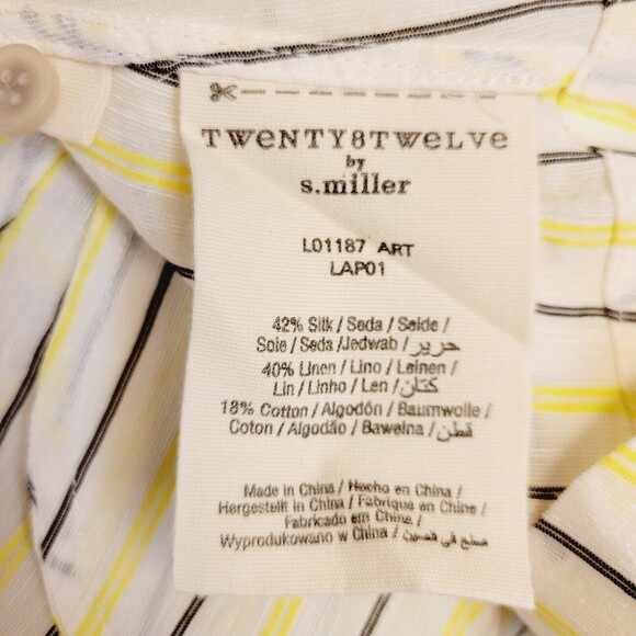 TWENTY8TWELVE SIlk And Linen Striped Size S Women Dress/Shirt - Picture 7 of 12